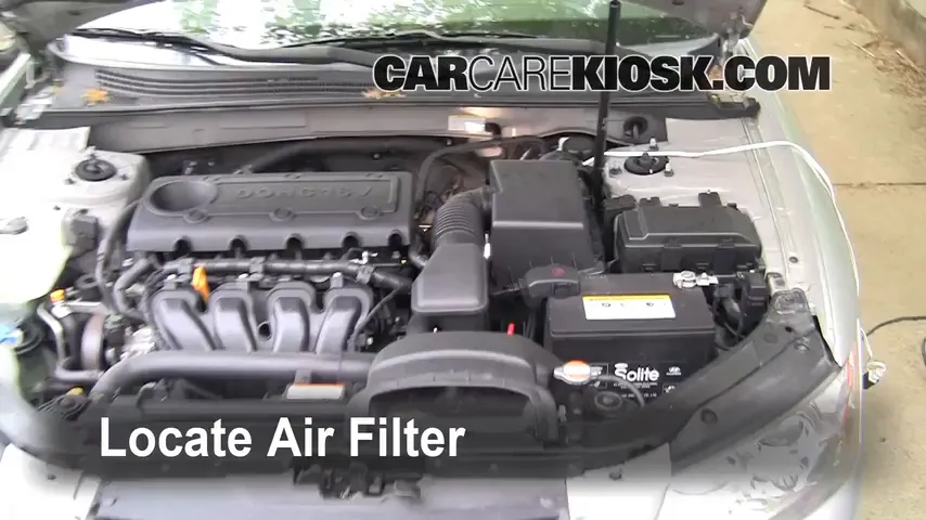 2009 Hyundai Sonata GLS 2.4L 4 Cyl. Air Filter (Engine)